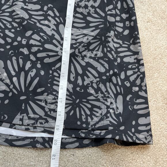 Rip Skirt Hawaii Wrap Skirt Womens Large Black Floral Beach Pockets Resort Wear - Picture 5 of 6